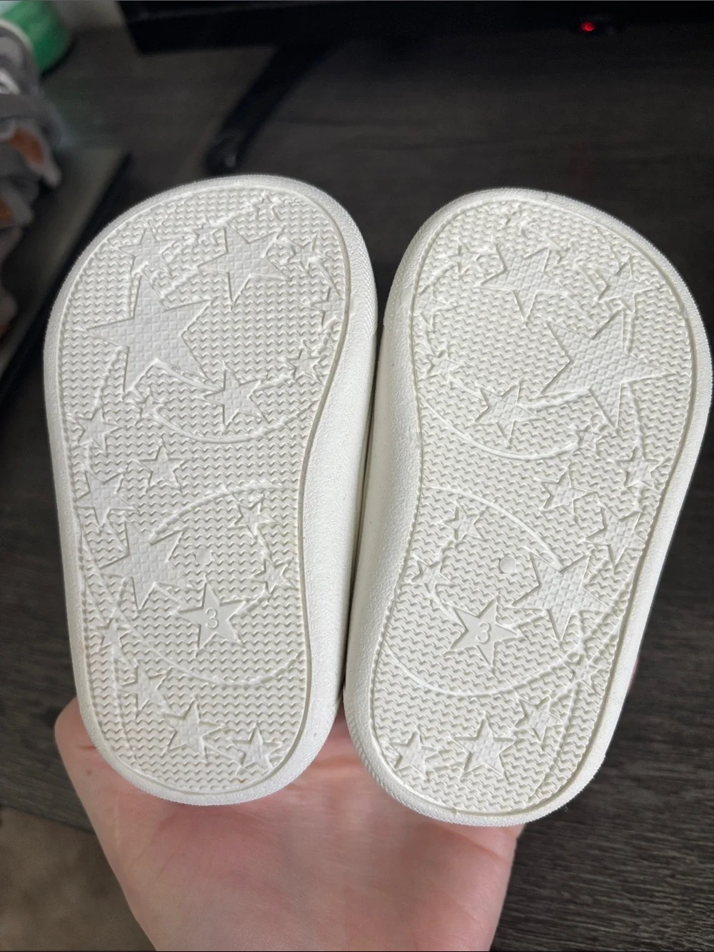 Carter's Cream-White Baby Walker Sneakers with Hook-and-Loop Strap